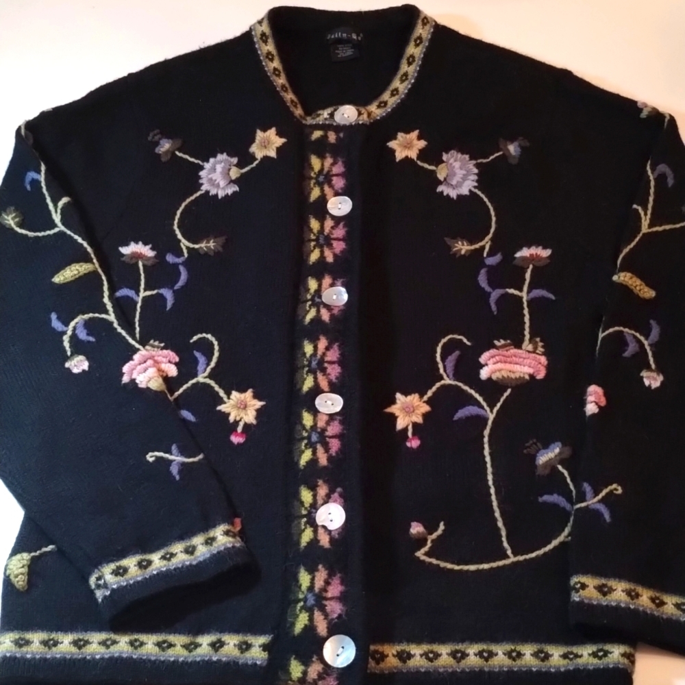 Tally Ho Wool Cardigan S